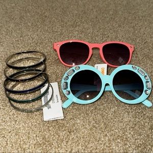 NWT Gymboree Sunglasses & Bracelets ages 4 and up
